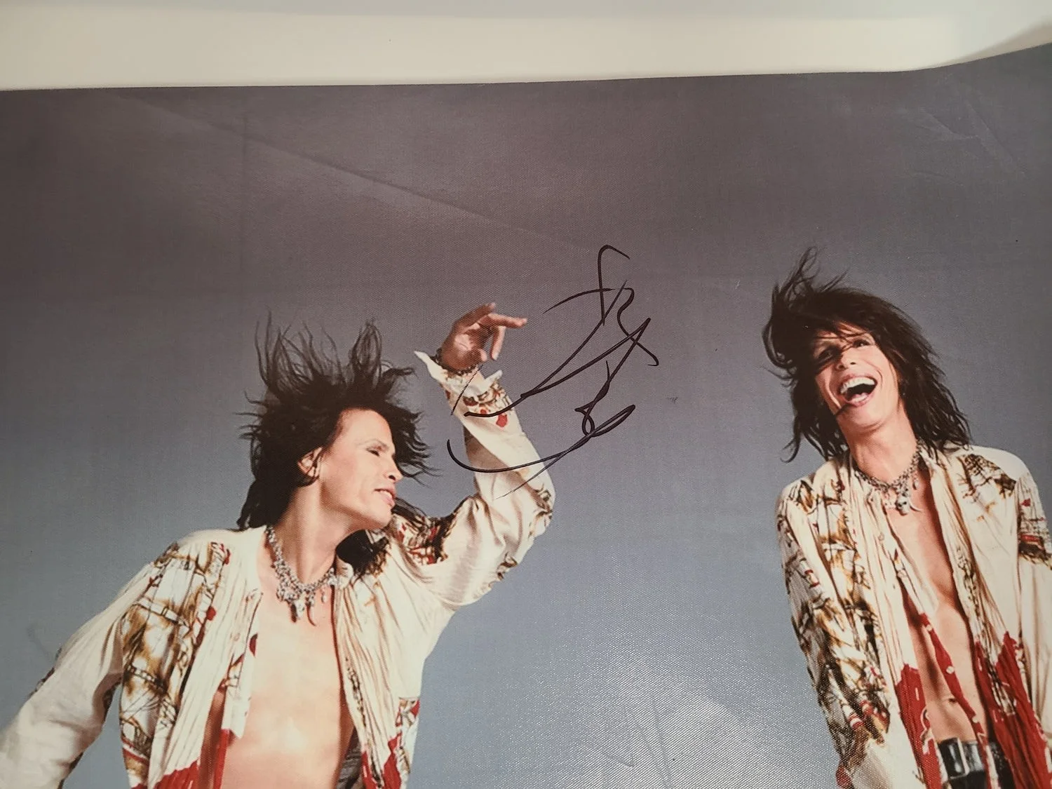 Aerosmith Steven Tyler Signed Autographed 4 Image 24x36 Canvas Photo Print, изображение 2