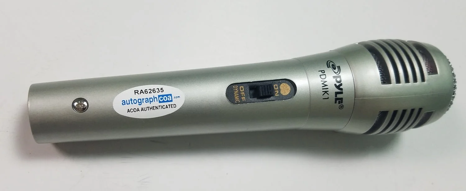 Mase Signed Autographed Microphone Rap P. Diddy Bad Boy Records ACOA, image 2