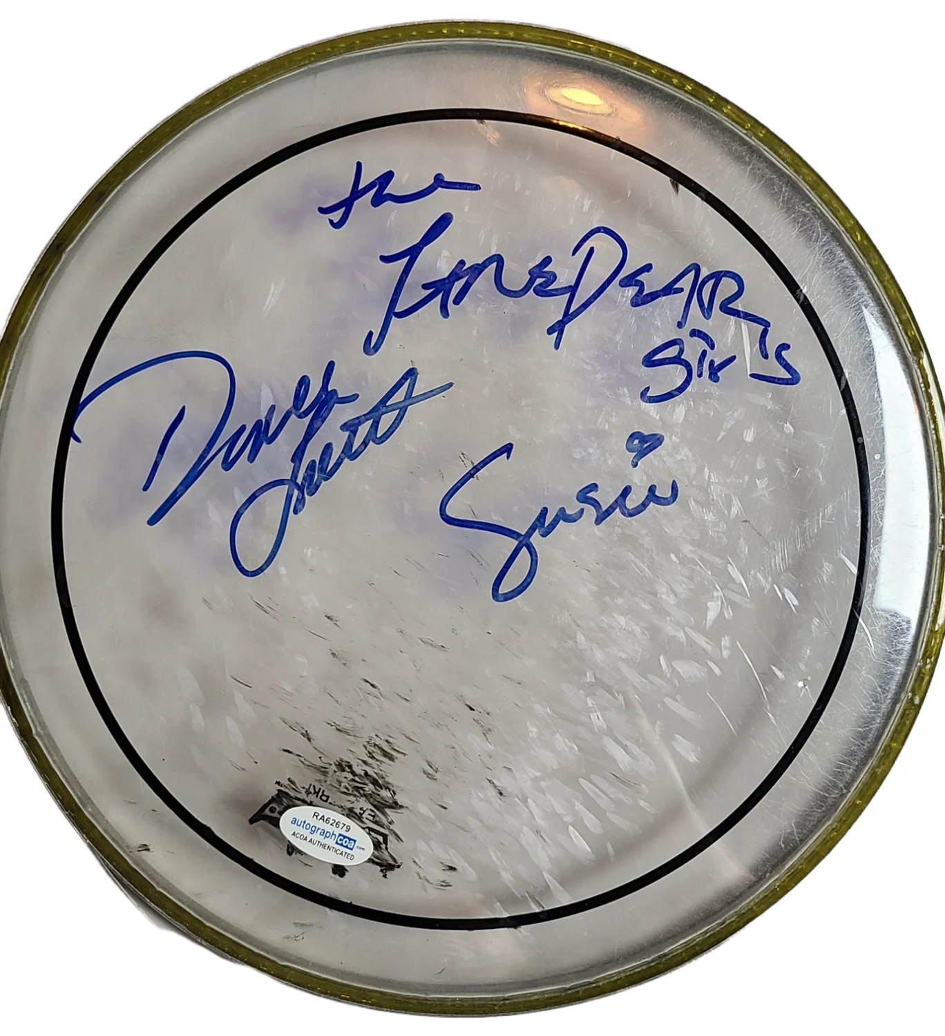 JaneDare Girls Signed Autographed 10" Drumhead Drum Head ACOA, image 3