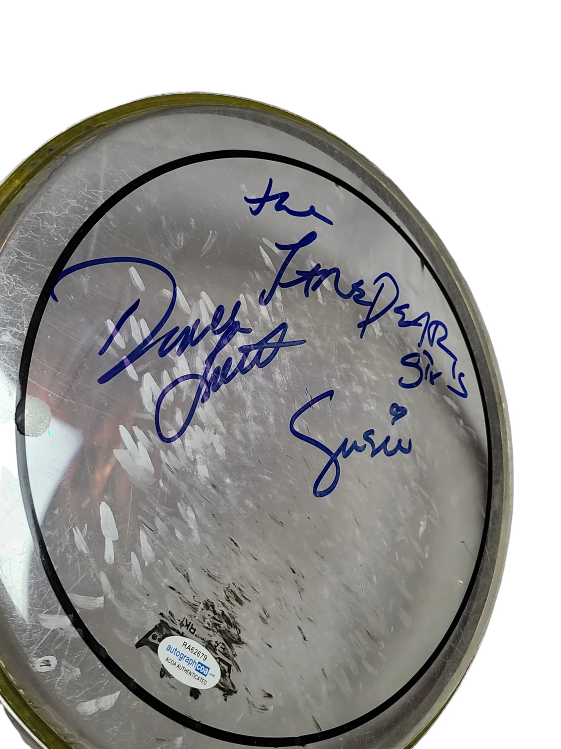 JaneDare Girls Signed Autographed 10" Drumhead Drum Head ACOA, image 4