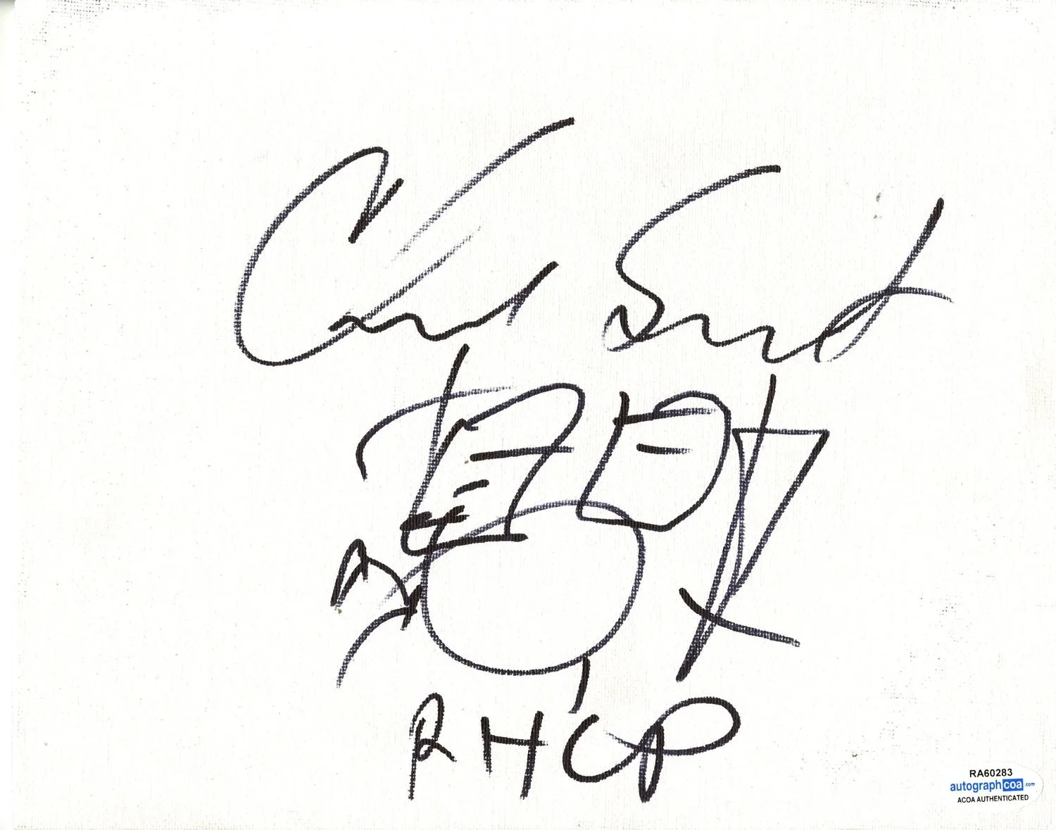 Red Hot Chili Peppers Chad Smith Autograph Autographed 8x10 Canvas RHCP Drummer, изображение 2