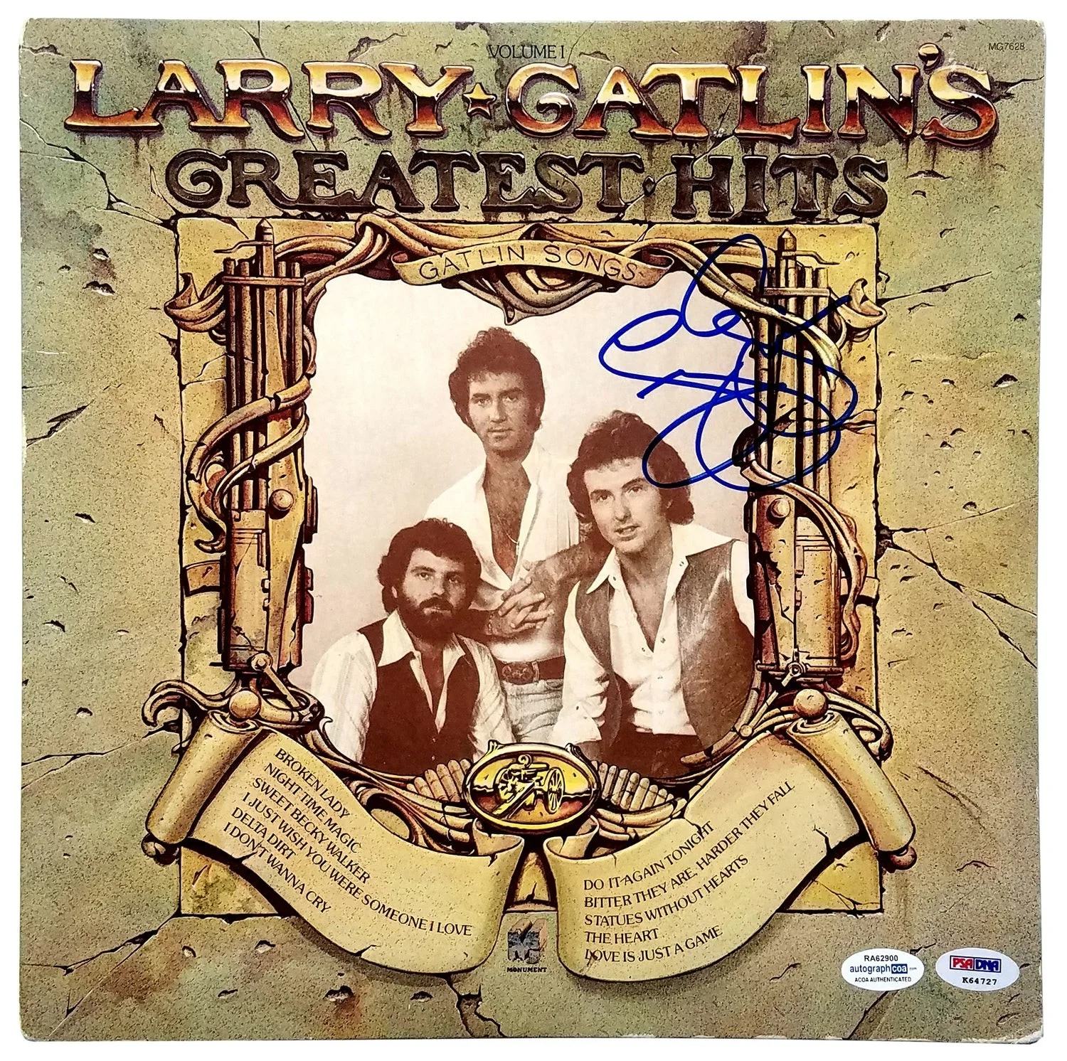 Larry Gatlin Signed Autographed Record Album LP ACOA PSA, image 2