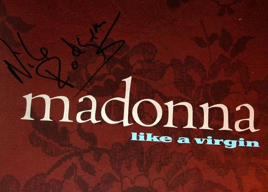 Nile Rodgers Autographed Madonna Like A Virgin 12x12 Poster Album Flat ACOA, изображение 2