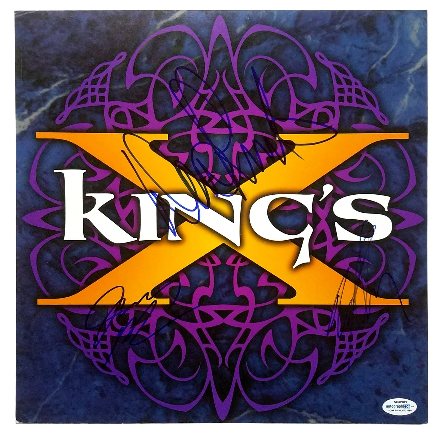King's X Signed X3 Autographed Album Flat ACOA, image 2