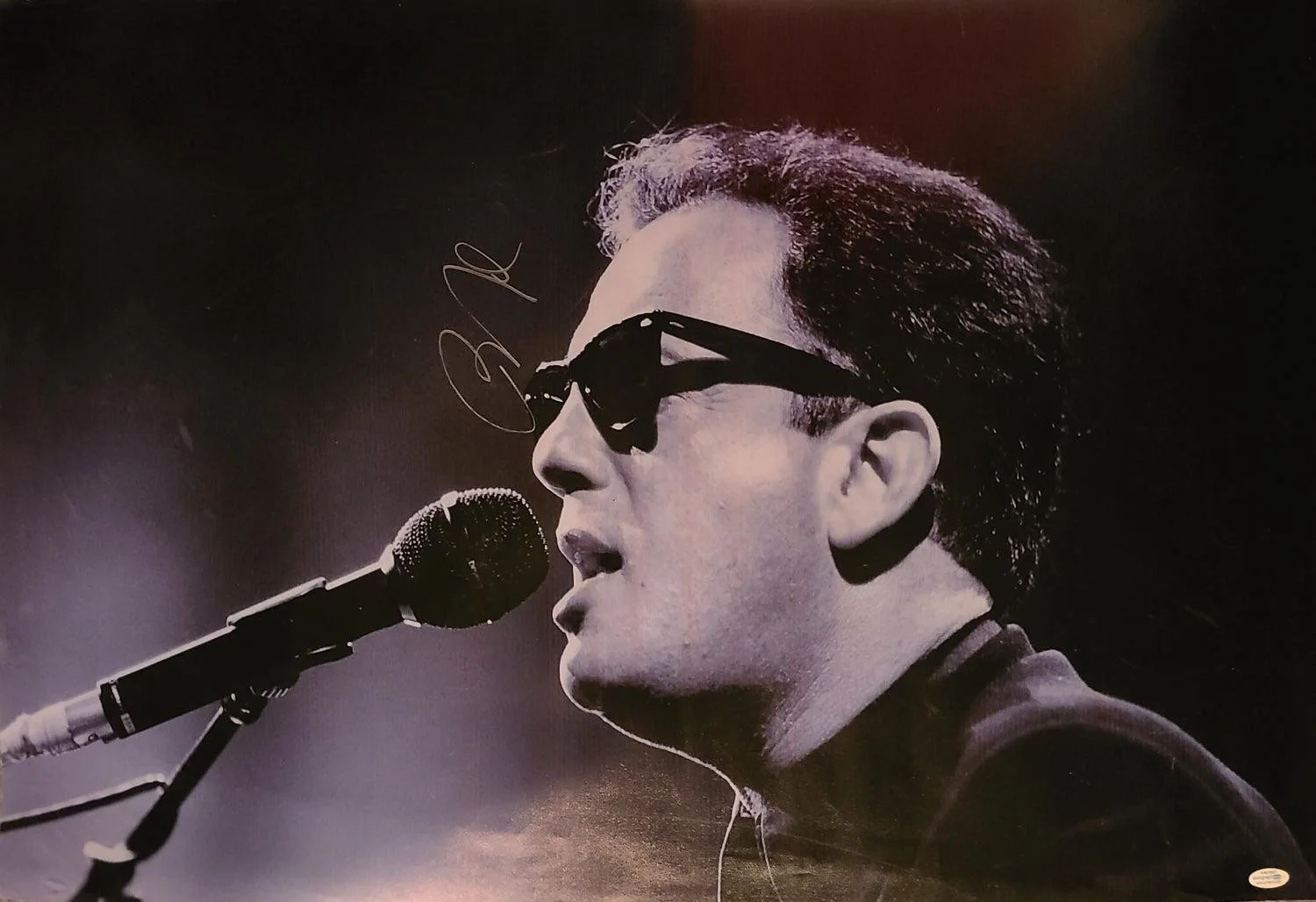 Billy Joel Live Concert Piano Man Autographed Framed 24x36 Canvas Photo Poster A, image 4