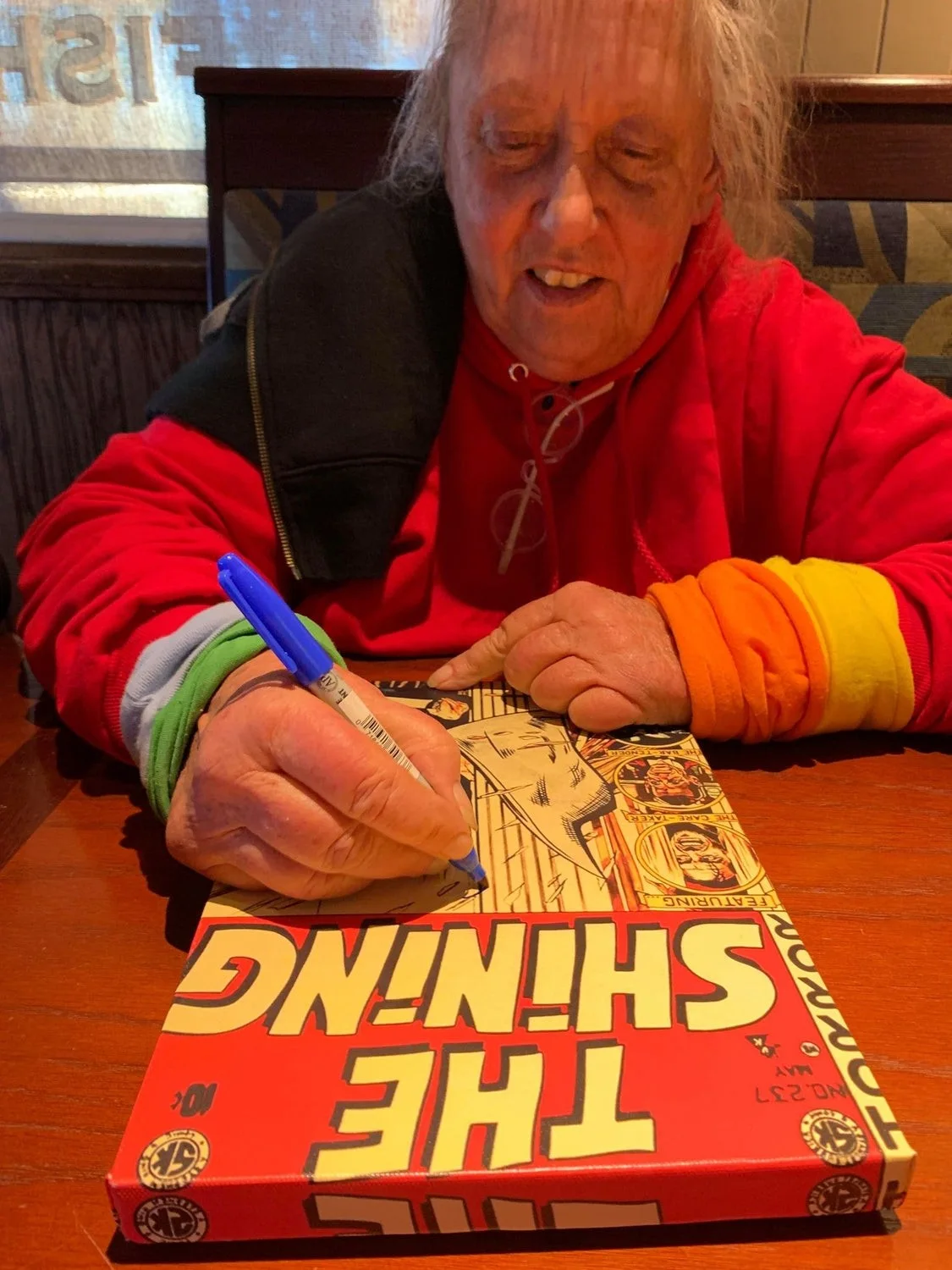 Shelley Duvall Joe Turkel Autographed RARE The Shining 12x18 Comic Photo Canvas, изображение 2