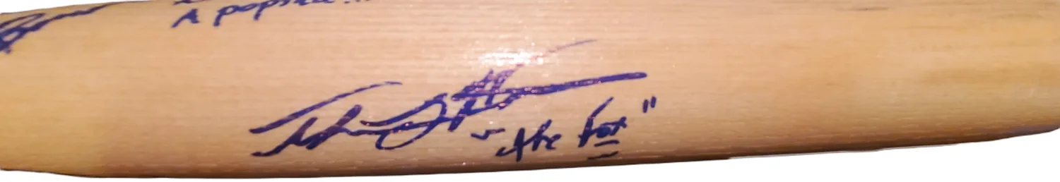 Warriors Cast Signed X7 Baseball Bat James Remar +6 Exact Proof, image 3