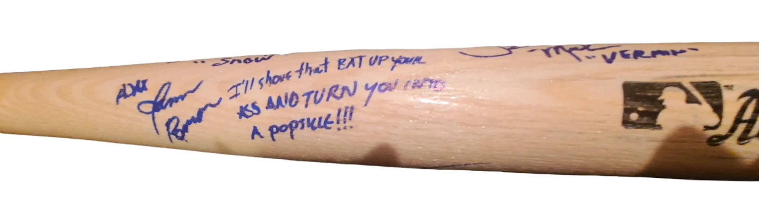 Warriors Cast Signed X7 Baseball Bat James Remar +6 Exact Proof, image 4