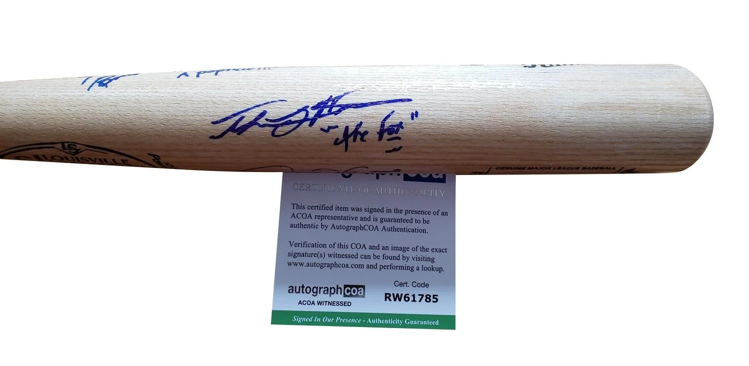 Warriors Cast Signed X7 Baseball Bat James Remar +6 Exact Photo Proof, image 4