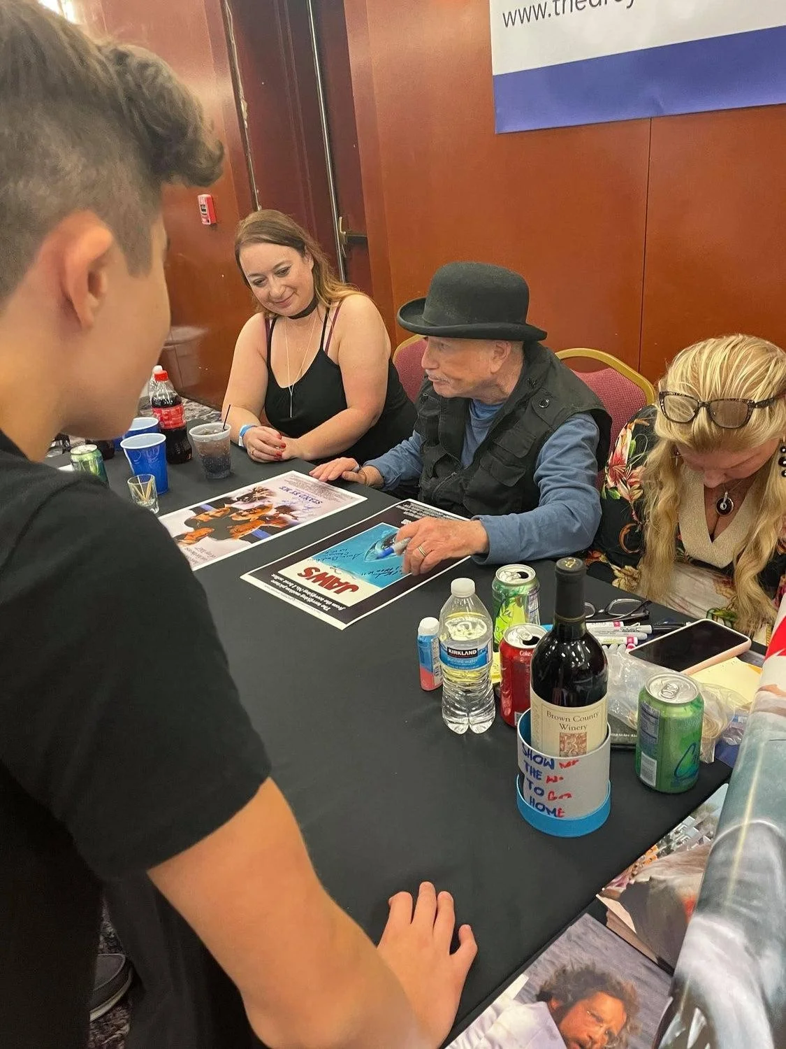Jaws Cast x9 Signed Autographed 12x18 Canvas Poster ACOA Exact Video Proof ACOA, image 3