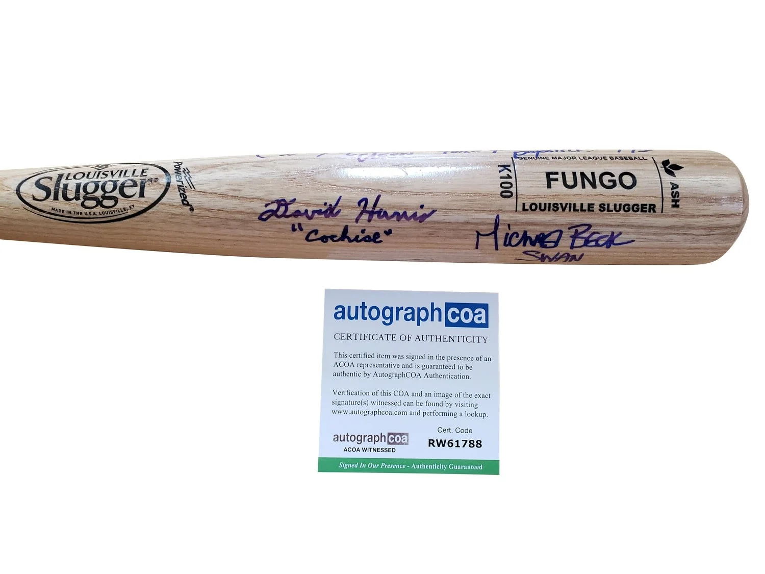 Warriors Cast Signed X7 Baseball Bat James Remar +6 Exact Proof, image 2