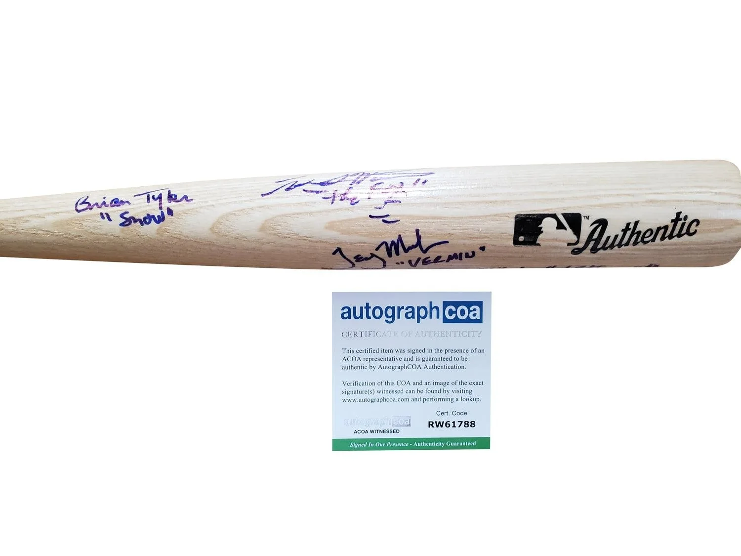 Warriors Cast Signed X7 Baseball Bat James Remar +6 Exact Proof, image 3