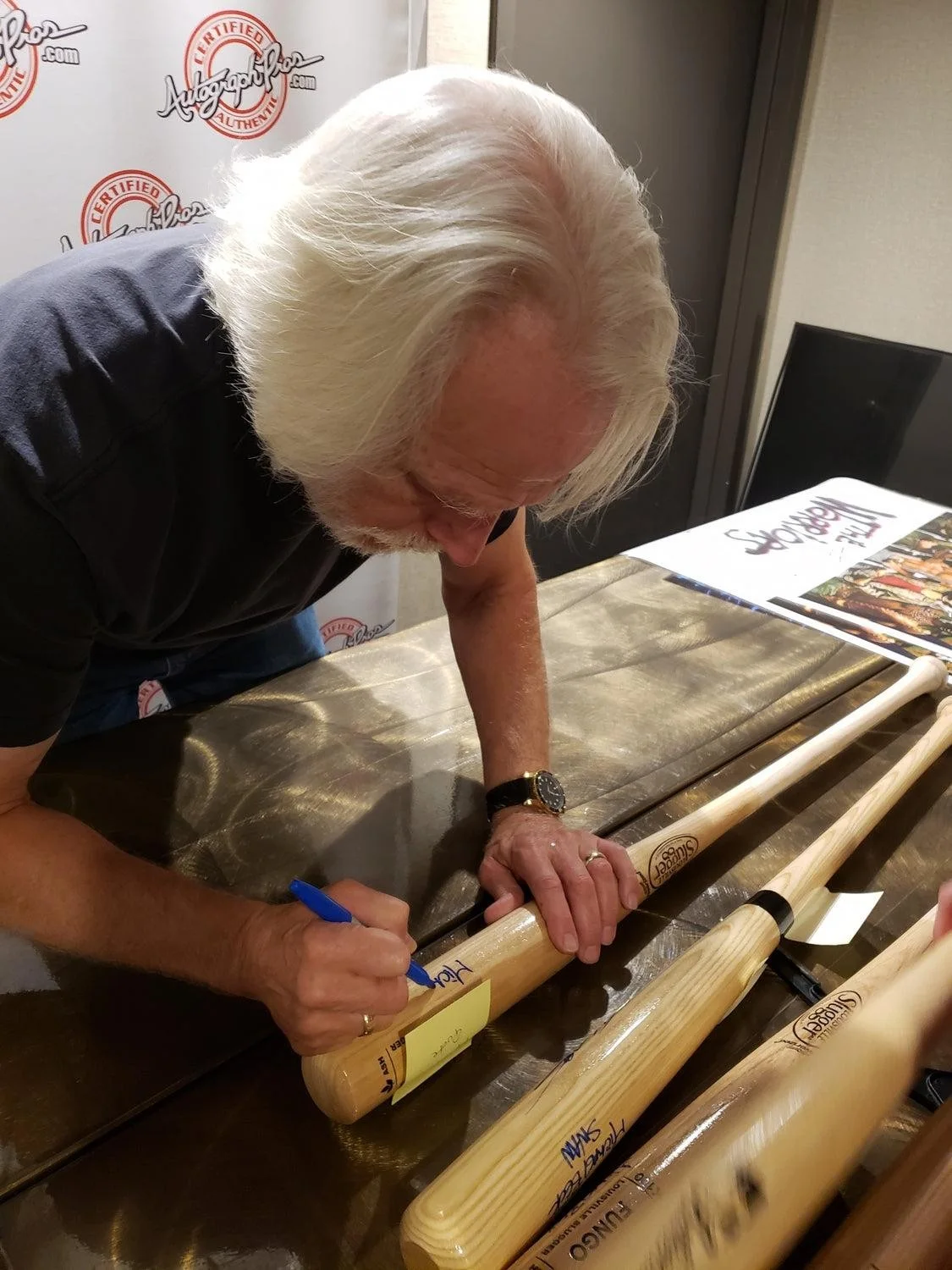 Warriors Cast Signed X7 Baseball Bat James Remar +6 Exact Proof, image 5