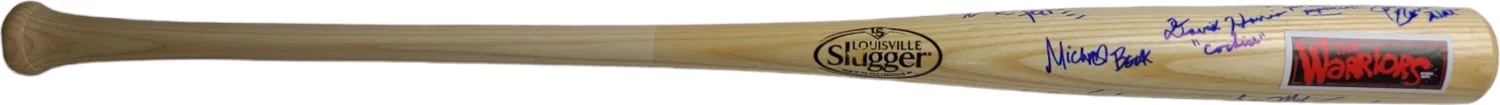The Warriors Movie Cast Signed Bat w Popsicle Inscription Exact Proof ACOA, image 5