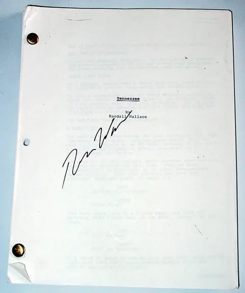 Randall Wallace Signed Autographed Tennessee Script, image 2