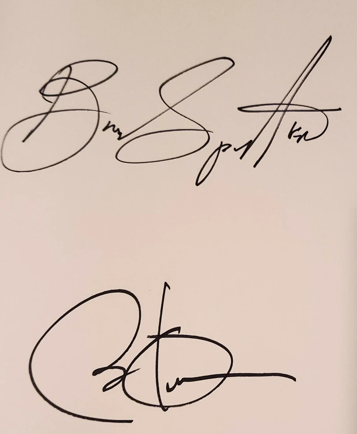 Bruce Sringsteen Barack Obama Signed Renegades Book, image 2