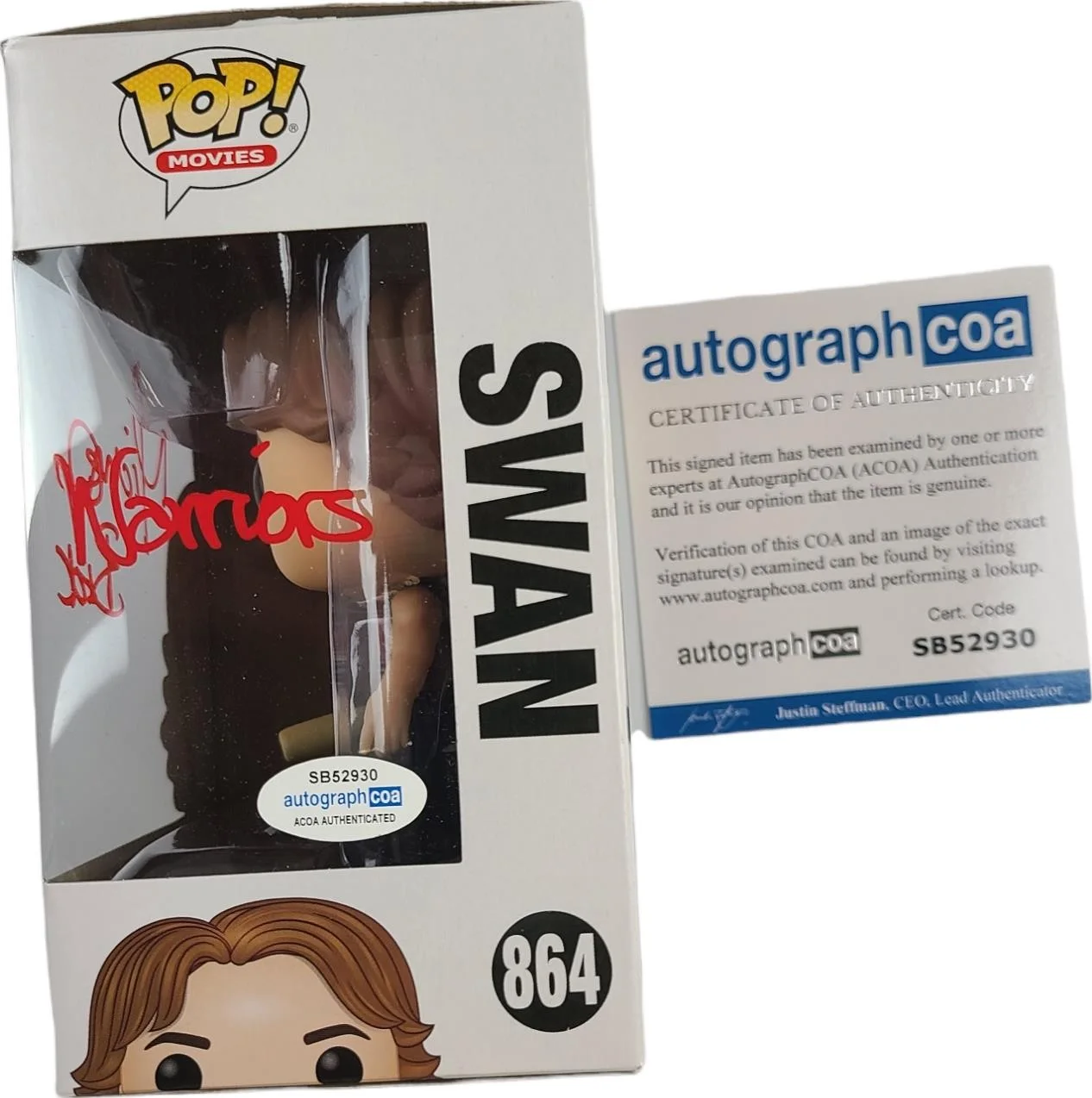 Michael Beck Swan Signed Autographed The Warriors Movie Funko Pop! #864 ACOA, изображение 2
