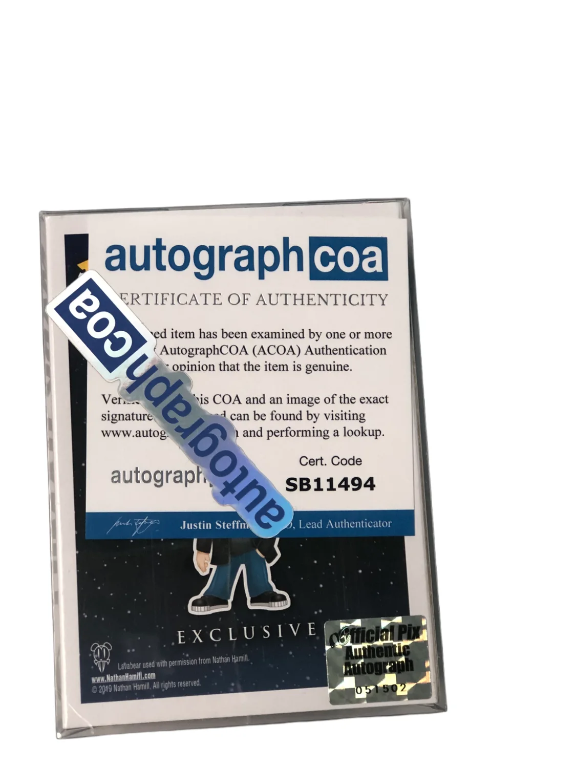 Mark Hamill Signed Star Wars Funko Pop! #27 Officialpix Ltd Edition, изображение 4