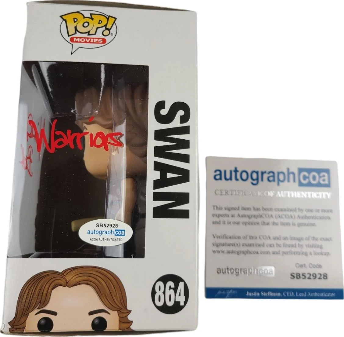 Michael Beck Swan Signed Autographed The Warriors Movie Funko Pop! #864 ACOA, изображение 2