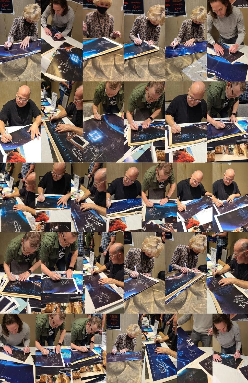 E.T. The Extra Terrestrial Cast Autographed Original Poster w Quotes Exact Proof, image 4