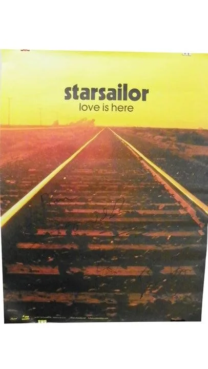 Starsailor Signed Autographed Love Is Here Poster, image 5
