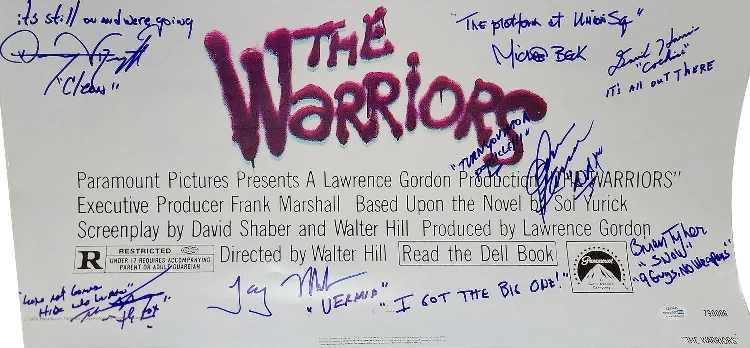 The Warriors Movie Cast Signed Movie Poster w Quotes Exact Proof ACOA, изображение 3