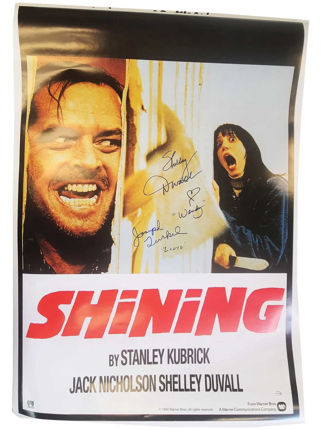 Shelley Duvall Joe Turkel Danny Lloyd Autographed The Shining Cast Signed 24x36, изображение 2