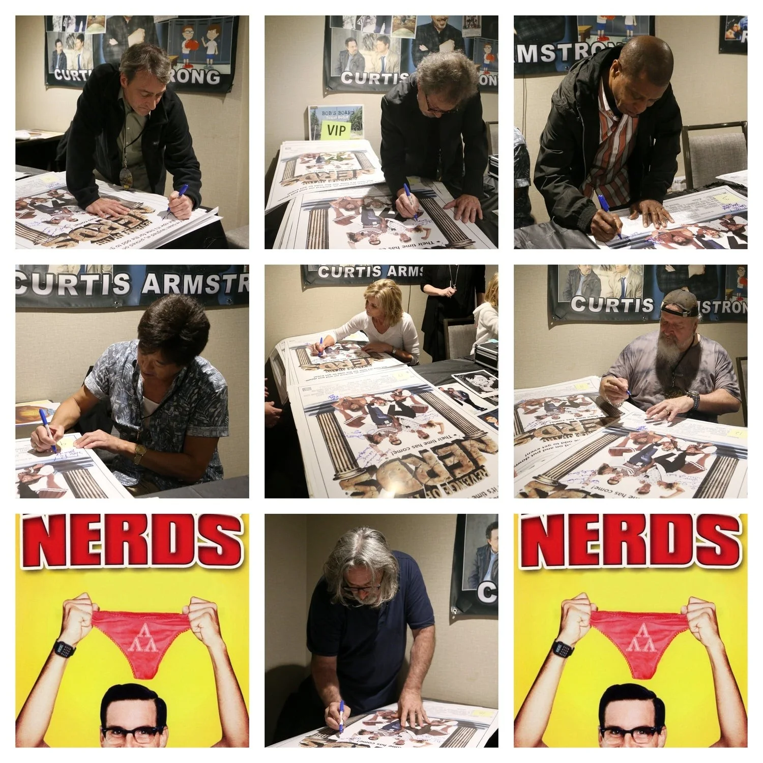 Revenge Of The Nerds Cast Signed Full Sized Movie Poster Exact Photo Proof, изображение 2