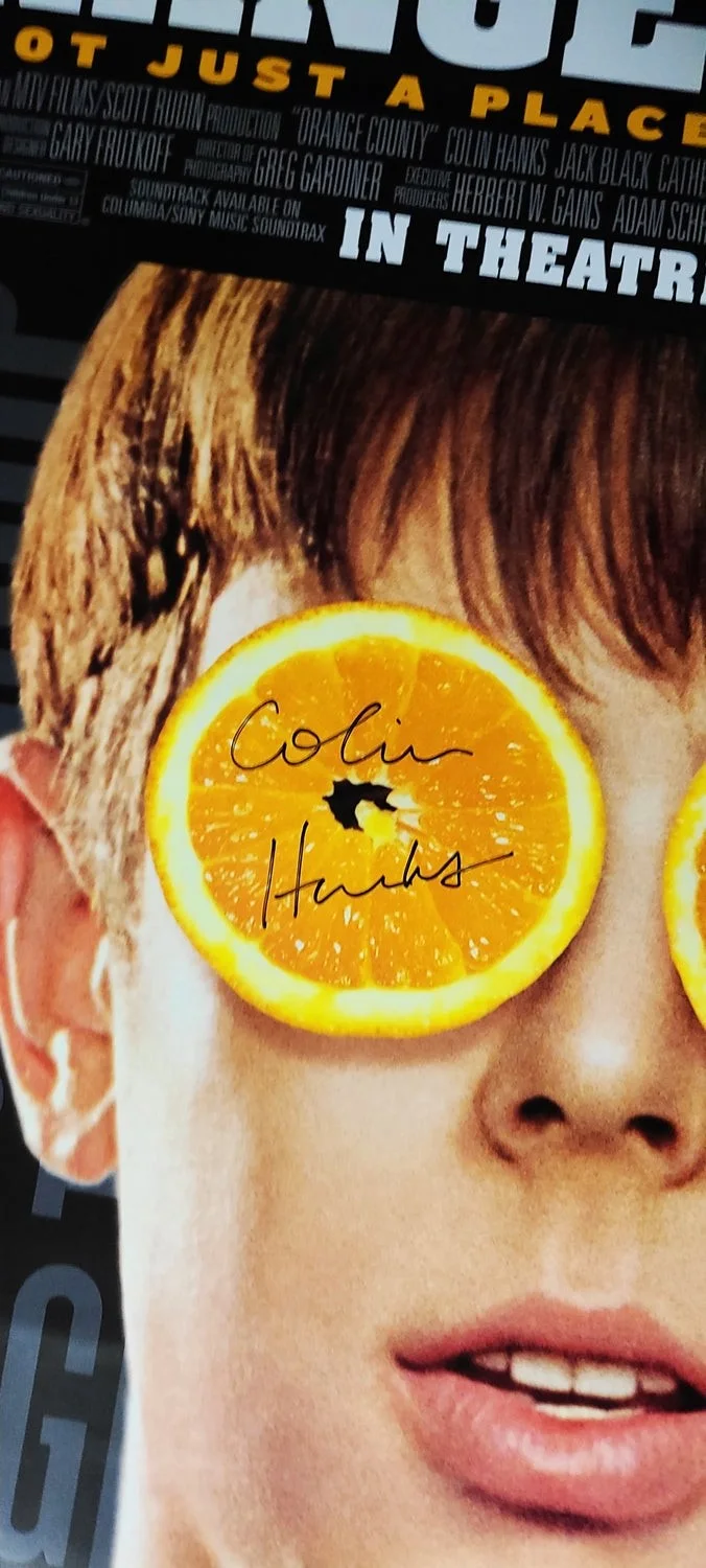 Orange County Jack Black Colin Hanks Cast Autographed Original Poster, image 2