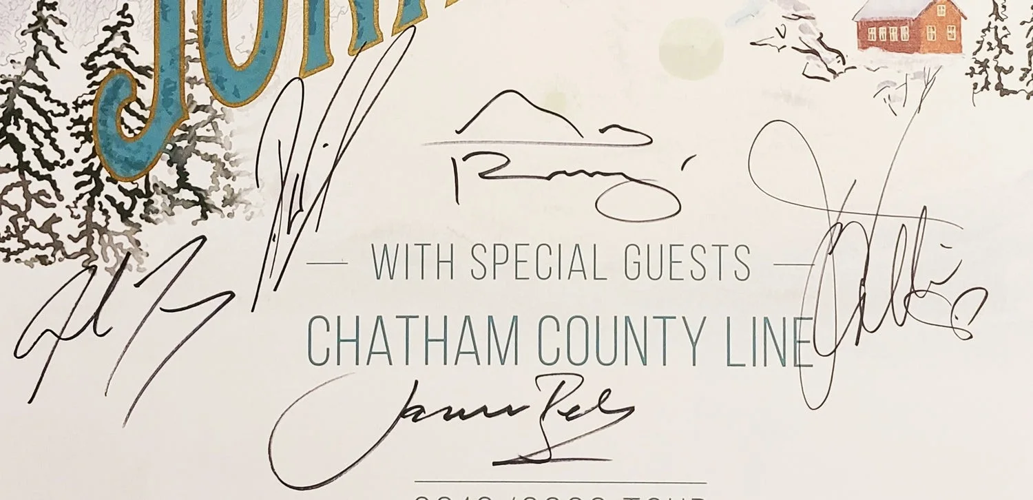 Judy Collins Jonas Fjeld Autographed Winter Stories Tour 2019-2020 Concert Poste, изображение 2
