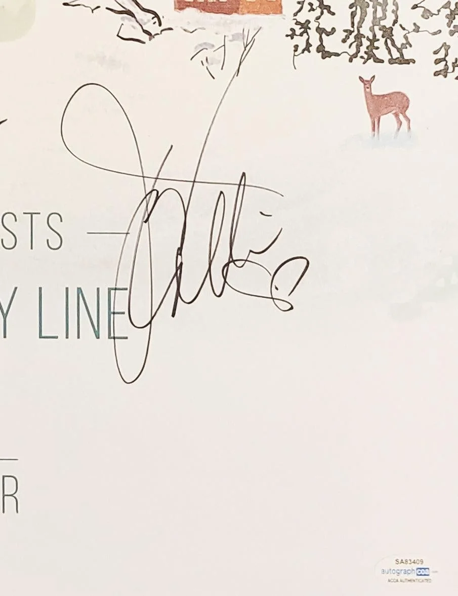 Judy Collins Jonas Fjeld Autographed Winter Stories Tour 2019-2020 Concert Poste, изображение 3