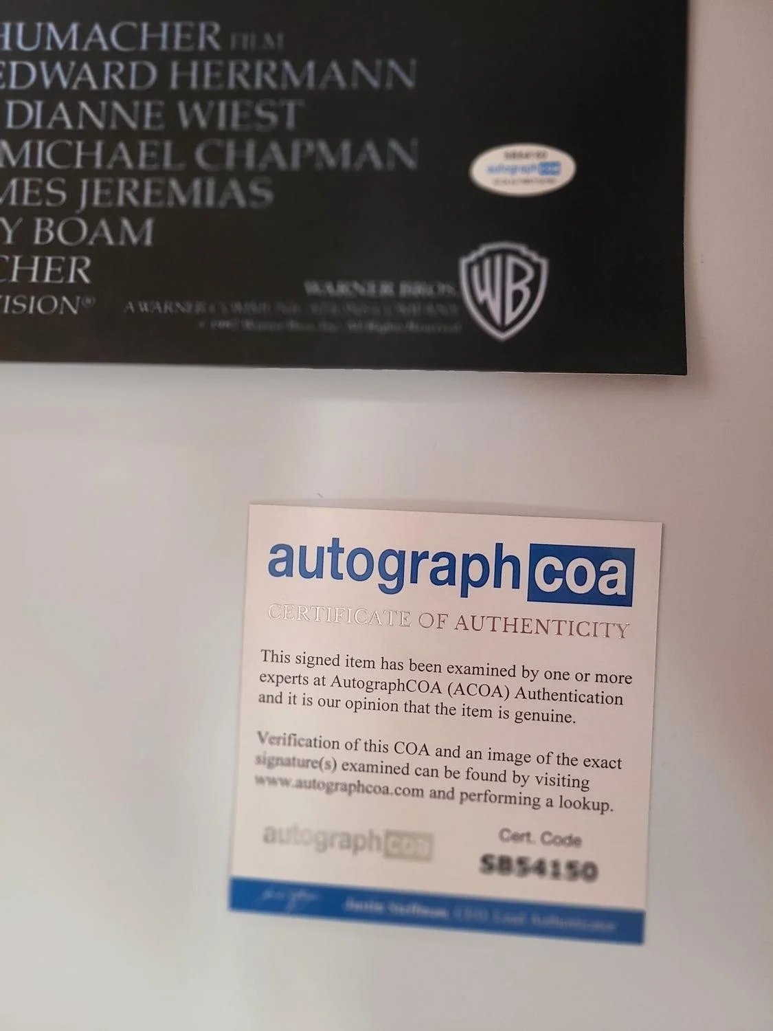 Corey Feldman The Lost Boys Signed Framed 24x36 Poster ACOA Exact Proof, изображение 4
