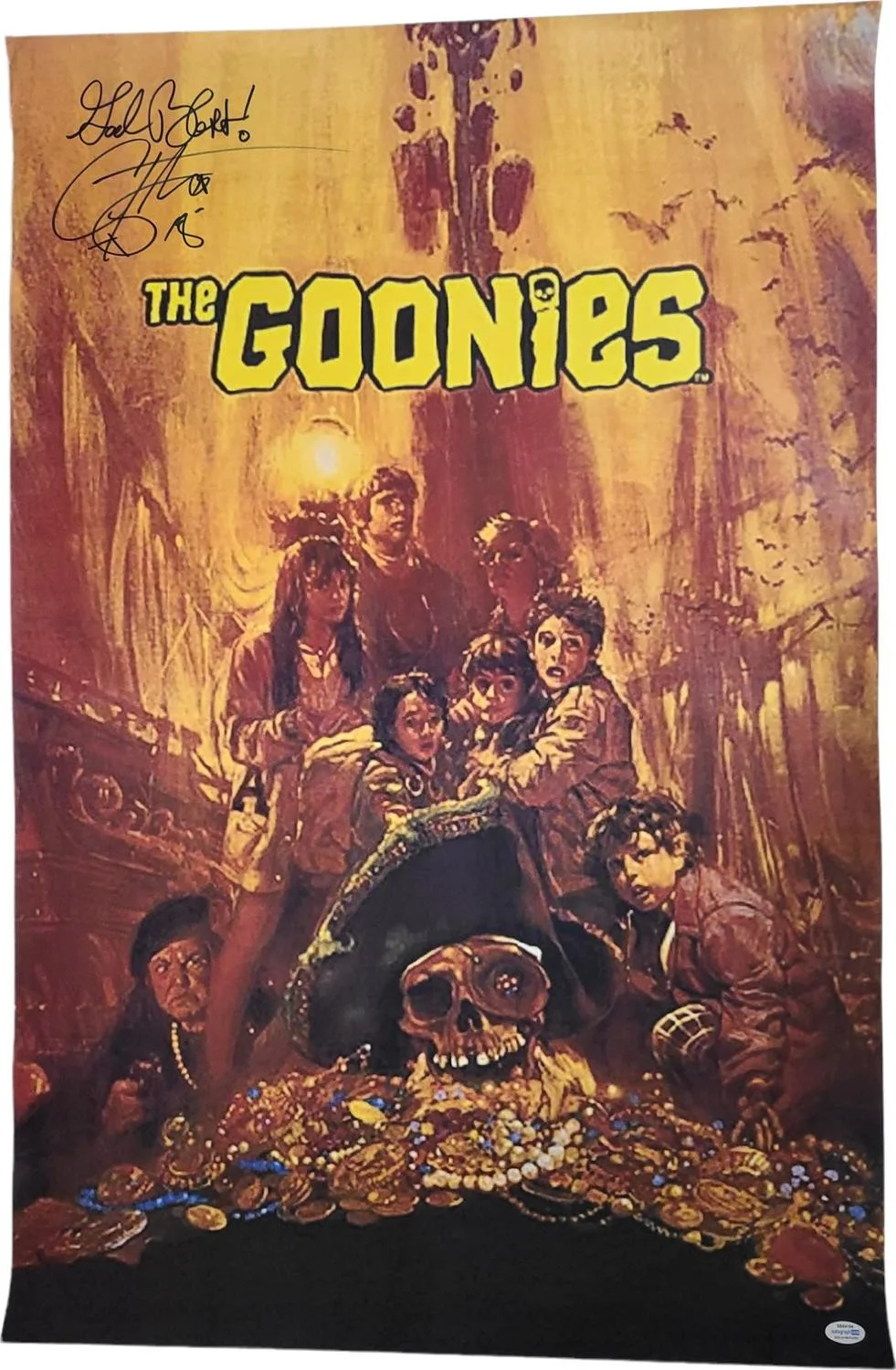 Corey Feldman The Goonies Signed Framed 24x36 Poster ACOA Exact Proof ACOA, image 2