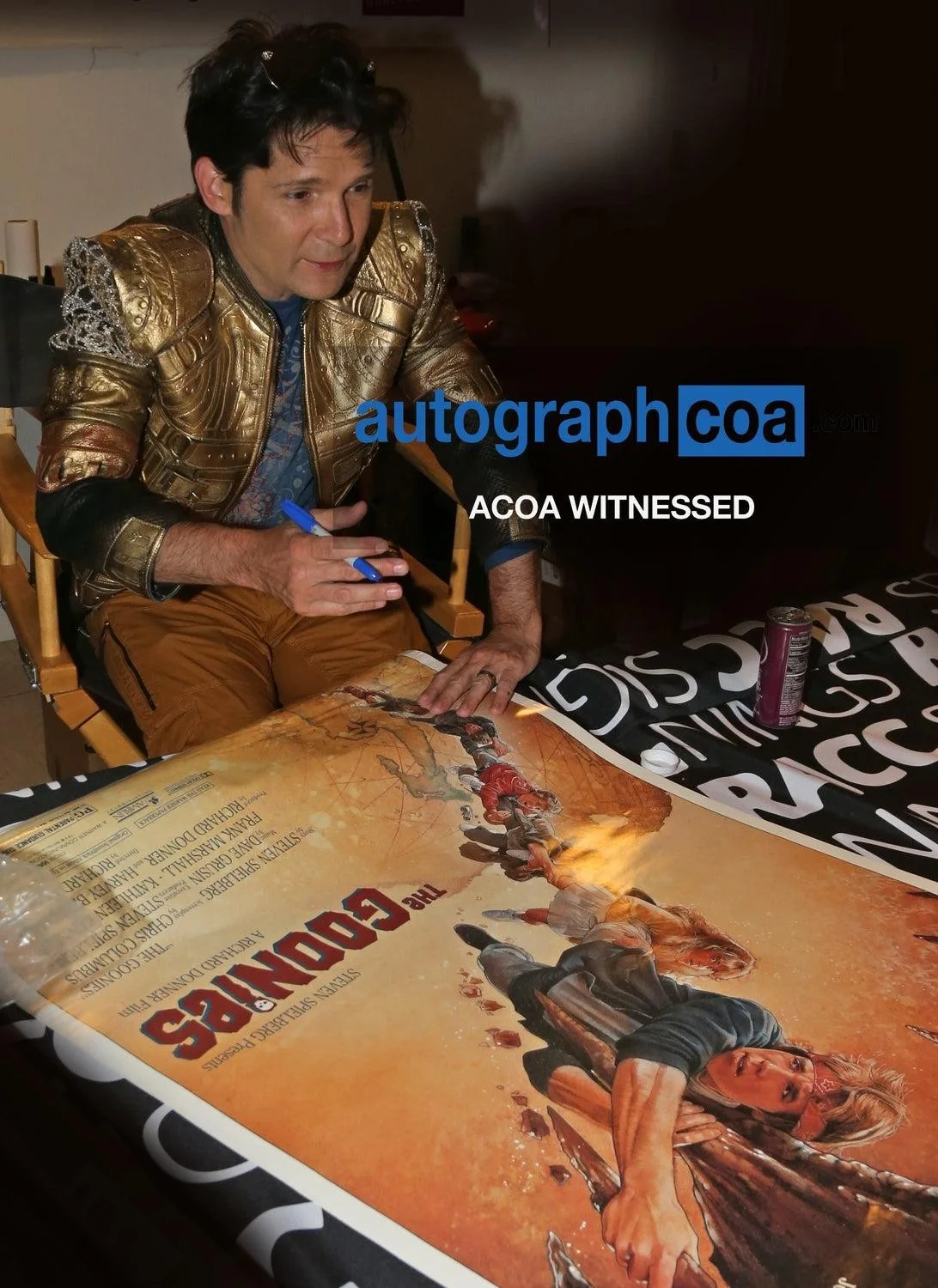 Corey Feldman The Goonies Signed Framed 24x36 Poster ACOA Exact Proof, image 4