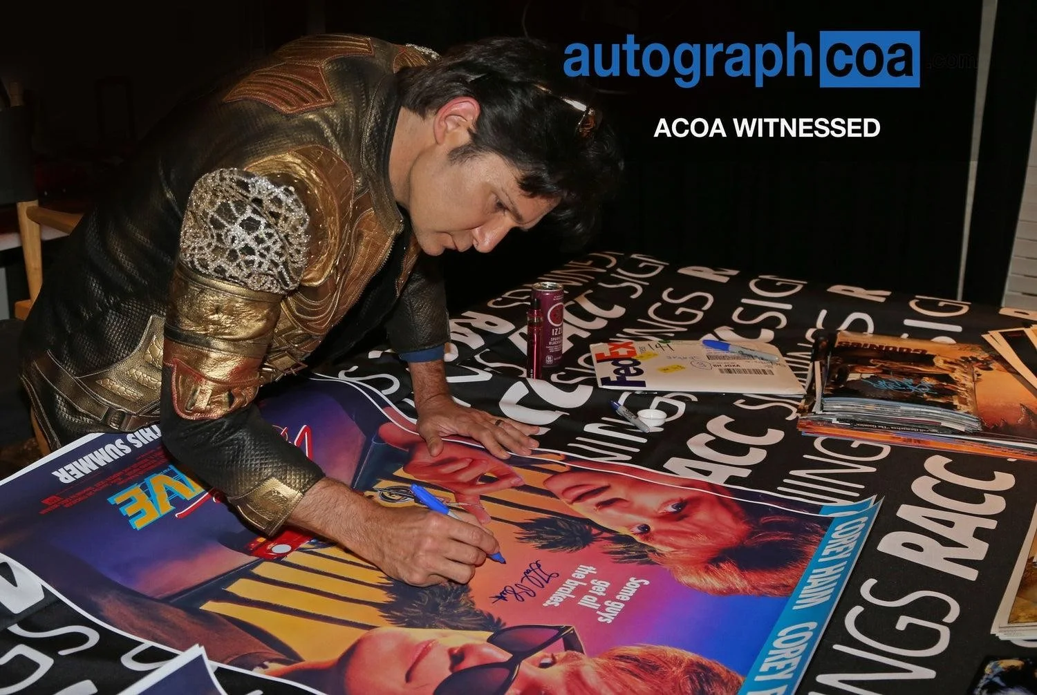 Corey Feldman Autograph Autographed 24x36 License To Drive Poster Exact Proof, изображение 3