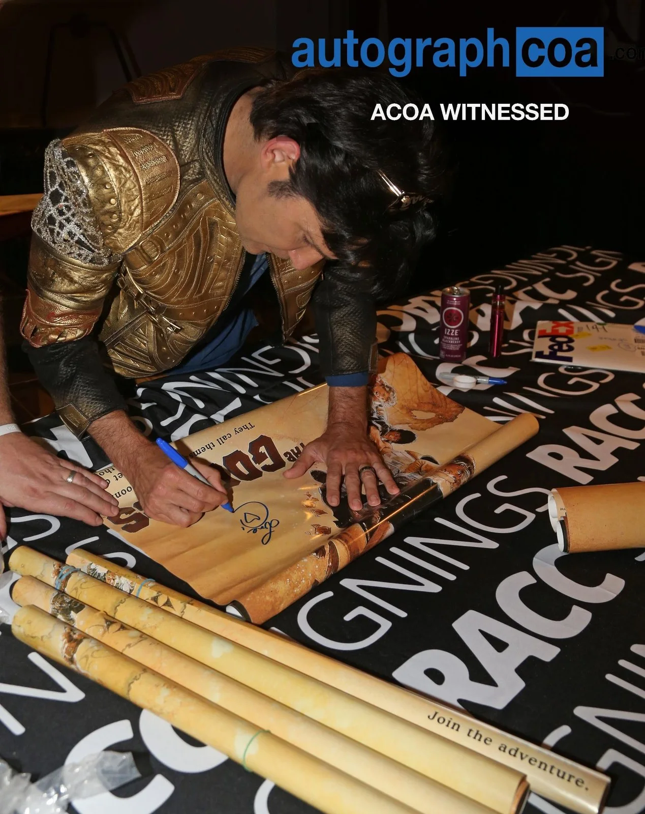 Corey Feldman Signed "Love" The Lost Boys Movie Poster ACOA, изображение 3