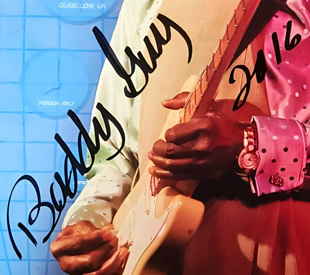 Buddy Guy Signed London Italy Paris UK Legendary Blues Man Litho Poster, изображение 2