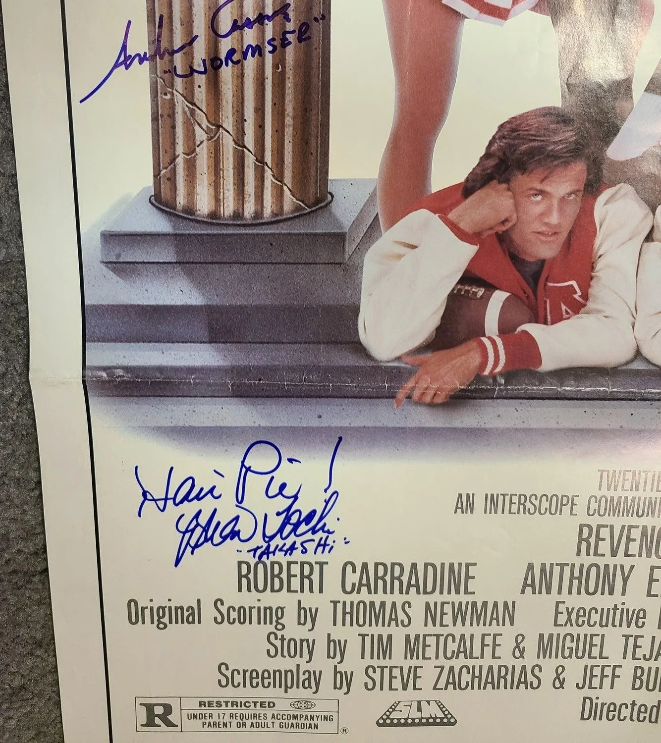 Revenge Of The Nerds Cast Autographed Original Full Sized Movie Poster Exact Pro, image 3