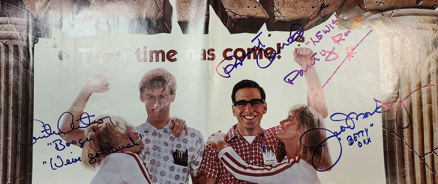 Revenge Of The Nerds Cast Autographed Original Full Sized Movie Poster Exact Pro, изображение 2