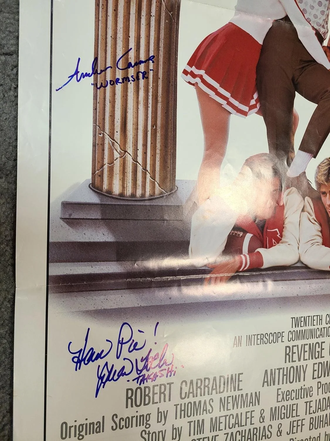 Revenge Of The Nerds Cast Autographed Original Full Sized Movie Poster Exact Pro, изображение 4