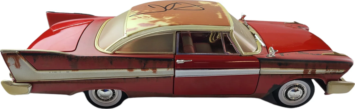 John Carpenter Signed Christine 1958 Plymouth Fury 1:18 Die-Cast Car ACOA, изображение 3