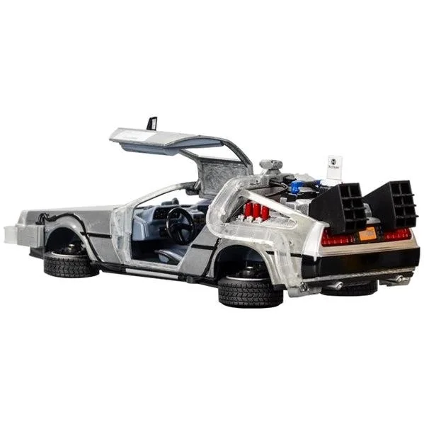 Michael J. Fox Christopher Lloyd Autographed Back to the Future 1:24 DeLorean Ca, image 4