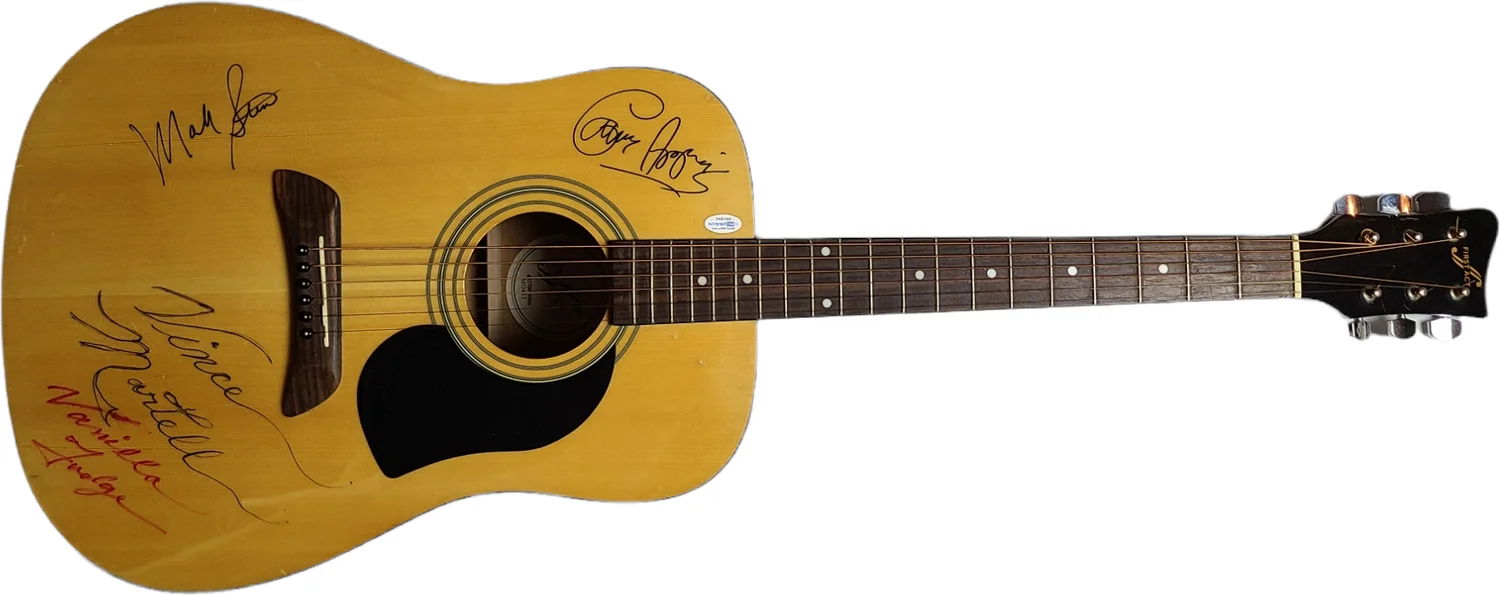 Vanilla Fudge Signed Autographed First Act Acoustic Guitar, image 3