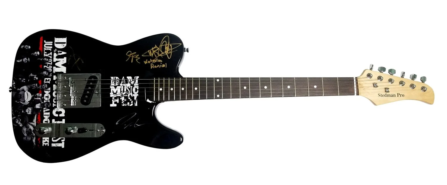 Waterloo Revival High Valley Signed Autographed Guitar, image 2
