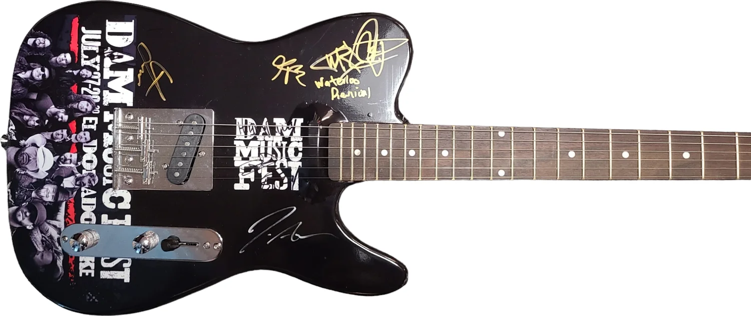 Waterloo Revival High Valley Signed Autographed Guitar, image 3