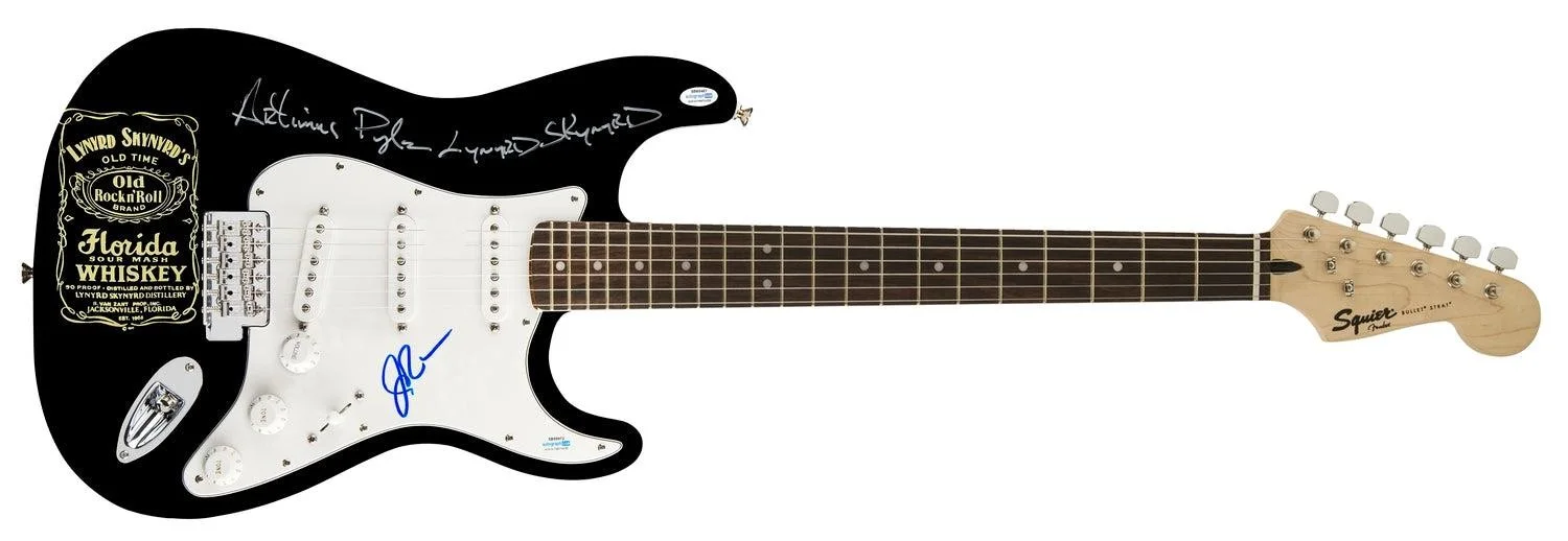 Lynyrd Skynyrd Signed Autographed Photo Graphics Guitar Exact Proof ACOA, image 3