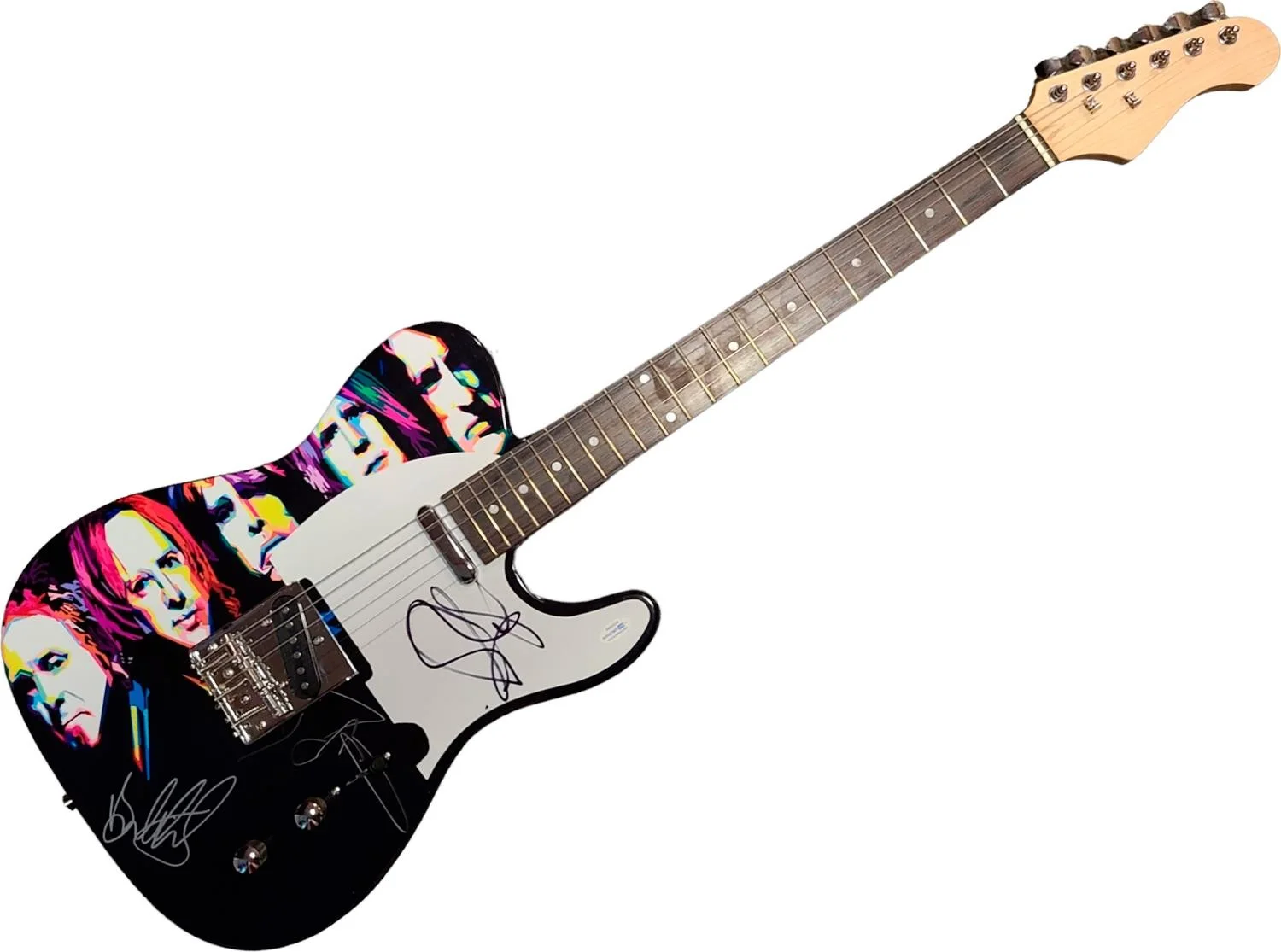 Aerosmith Signed Autographed 1:1 Custom Graphics Photo Guitar ACOA, изображение 2
