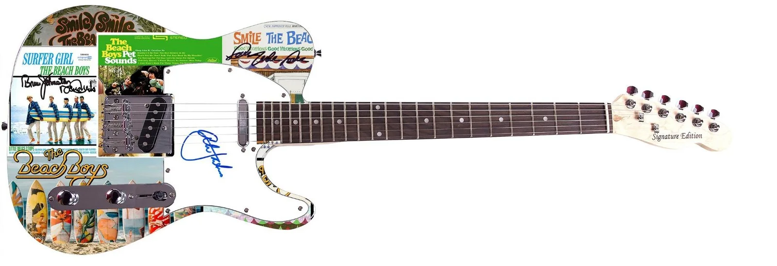 The Beach Boys Signed Autographed Graphics Album Lp Cd Guitar ACOA Exact Proof, изображение 3