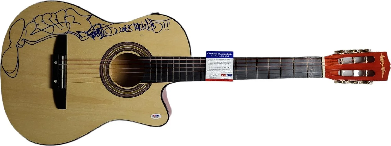 Gym Class Heroes Travie McCoy Signed Guitar w Graffiti Art UACC AFTAL PSA, image 2