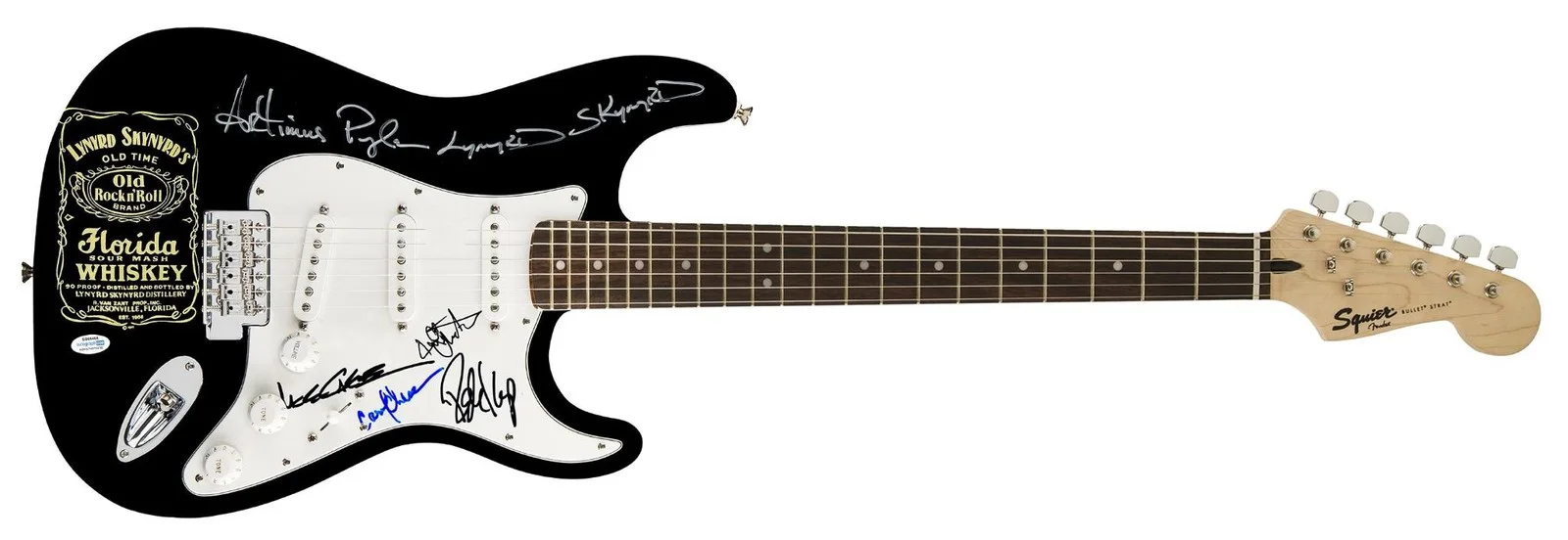 Lynyrd Skynyrd Signed Photo Graphics Guitar Exact Proof ACOA, image 5